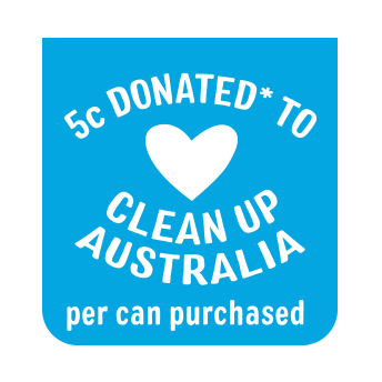 5c Donated to Clean Up Australia Logo